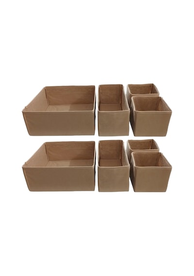 Balkan Room 8'li Bej Çekmece İçi Düzenleyici Organizer Set - Çok Bej