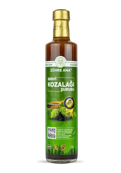 Zühre Ana Kozalak Şurubu Servi Kozalağı ve Kara Mürver İçeren Şurup 350 G