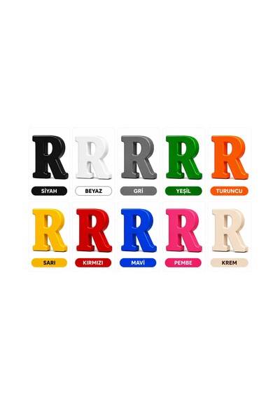 Dekoratif -r- Harfi 20 Cm Q-1313