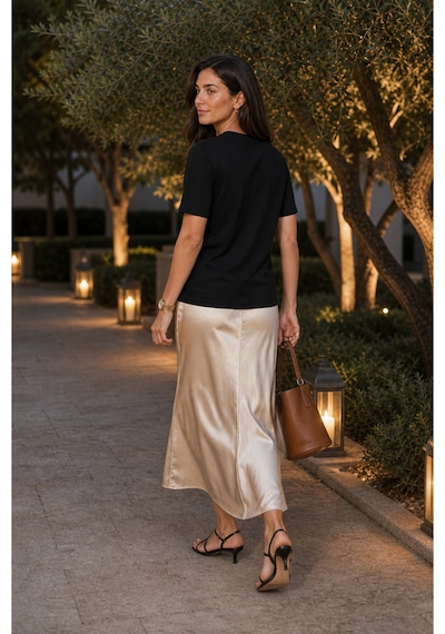 Modi Green Premium Oysho Regular Oversize Unisex Sıfır Yaka Kısa Kollu Tişört - Siyah