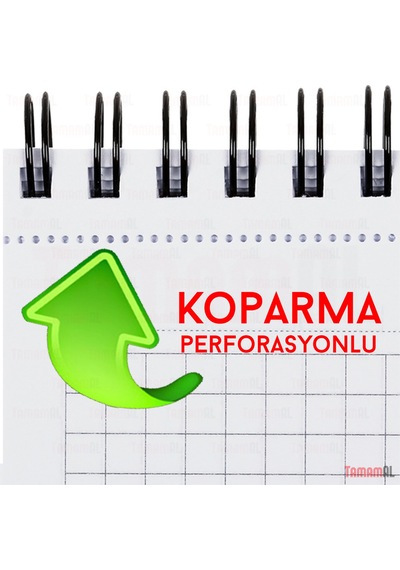 Gıpta A4 Dik Spiralli Çizgili Kareli Pp Kapak Defter Bloknot