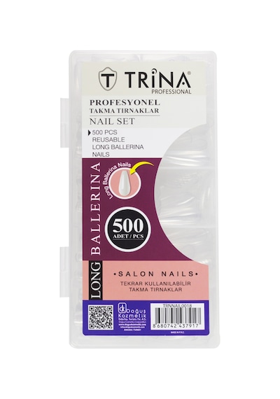 Trina Long Ballerina Takma Tırnak 500'lü Kutulu Trnnaıl0018