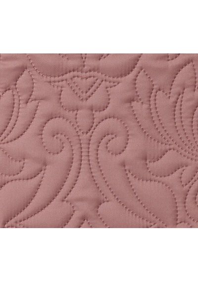 Taç Gala Kendinden Desenli%100 Polyester Yatak Örtüsü Seti, Pembe, Tek Kişilik Çok Renkli