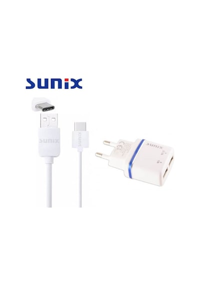Sunix S-206 Type-C 2 In 1 %50 Hızlı Şarj Adaptör