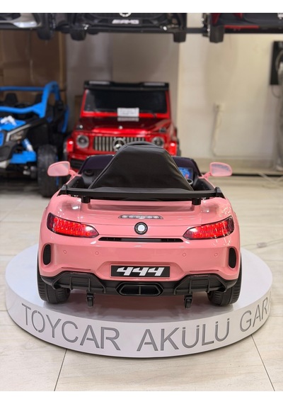 Mercedes Gt Akülü Araba 0-6 Yaş Kumandalı Özel Plaka Hediye Pembe