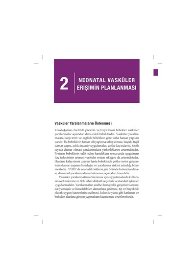 Neonatal Vasküler Erişim İnfüzyon Rehberi