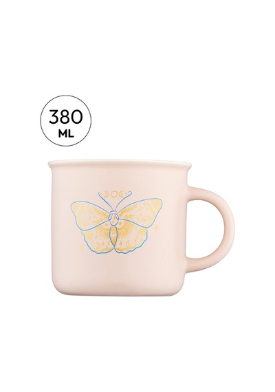 Emsan Butterfly Kupa 380 Ml Pembe