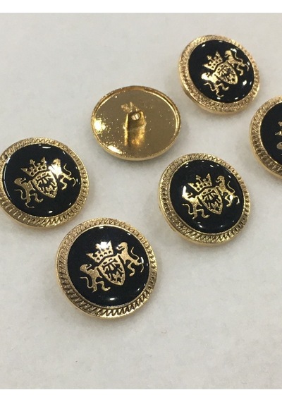 Trençkot Ve Kaban Düğmesi Metal 6 Lı Set / Çift Aslan Modeli