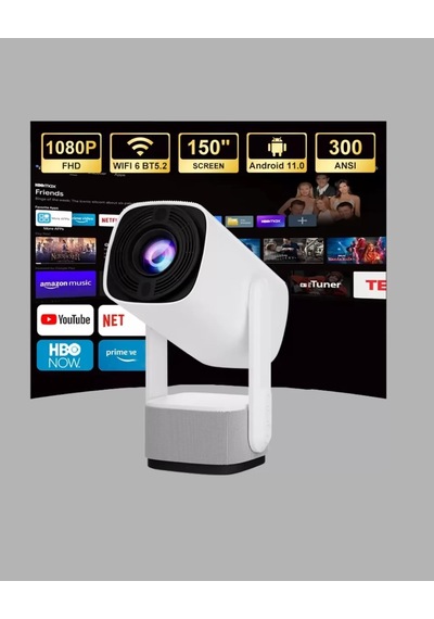 Hd 720p Projeksiyon Cihazı Geniş Ekran 10.000 Saat Ampul Ömrü Ev Sineması Deneyimi