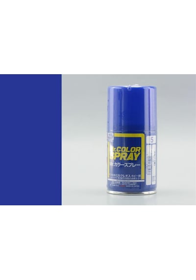 100 Ml. Blue Sprey Mr.color Serisi Maket Boyası, Mr.hobby S005 Standart