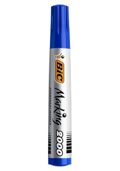Ayrex Intensity Marker 2000 Yuvarlak Uçlu Permanent Markör, Mavi, 12'li Kutu, 1.7 Mm Sağlam Uç, Hızlı Kuruyan Mür Genel