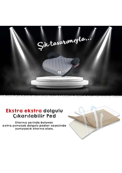 Lorelli Sirius New Isofix Oto Koltuğu Yükseltici - Gri