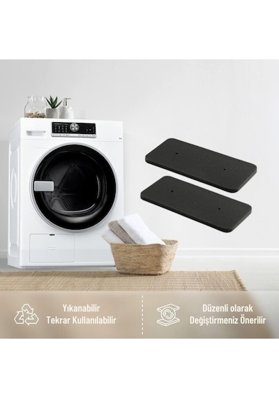Çamaşır Kurutma Makinesi Süngeri 2'li Hoover Uyumlu Dyc8813b80,dyc8913b80,dyc88132bx80, Candy Evoc1379xb,evoc5810nbs,evoc59 Diğer