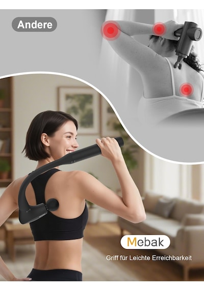 Mebak M3 Masaj Tabancası Masaj Kas Masaj Tabancası 2'si 1 Arada Dönüştürülebilir Masaj Tabancası Sırt, Omuz Ve Vücut Rahatlaması İçin 5 Vitesli Elektrikli Ultra Sessiz El Masaj Tabancası Mebak M3 Masaj Tabancası Masaj Kas Masaj Tabancası 2'si 1 Arada Dönüştürülebilir Masaj Tabancası Sırt, Omuz Ve Vücut Rahatlaması İçin 5 Vitesli Elektrikli Ultra Sessiz El Masaj Tabancası