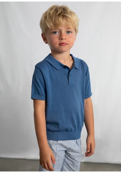 Mayoral Polo Yaka Erkek Çocuk T-shirt 3106 İndigo