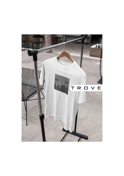 Tarzsokak Unısex Kadın Erkek Thomas Shelby Müslüm Baba Danışma Siyah Beyaz Tasarım Baskılı %100 Pamuk T-shirt