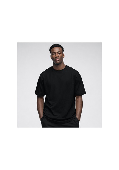 Parshey Oversize Premium Tişört 20/1 Kalın Kumaş, Unisex Street Fit Siyah