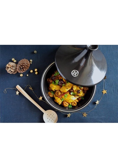 Eh Ateşe Dayanıklı Tajin 27 Cm 3 Lt - Charcoal Diğer