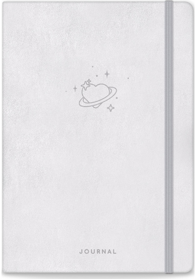 A5 Bullet Journal Noktalı Defter 140 Gr. 80 Yaprak Silver Glow Metalik