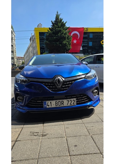 Clio 5 2021+ Demir Mavi Boyalı Ön Tampon Eki Boya Kodu Rqh Plastik