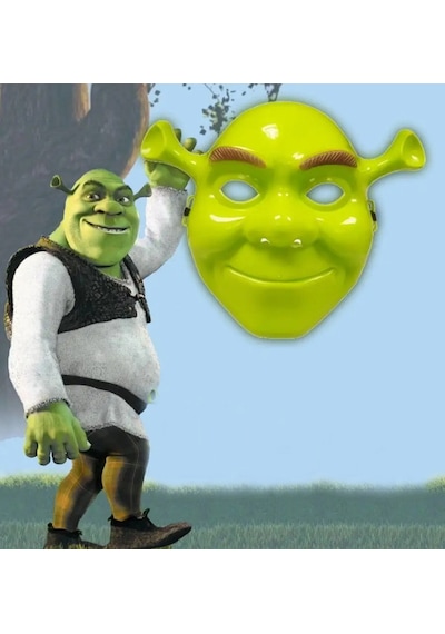 Yeşil Shrek Maskesi 21x25 Cm - Elwm-571211 18
