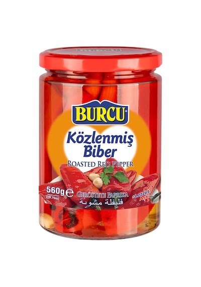 Burcu Közlenmiş Biber 560 Gr Cam X 3 Adet