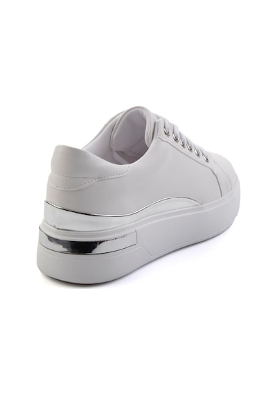 Beyaz Lame Kadın Sneaker K01179001409 Beyaz