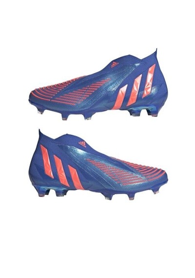 Adidas Predator Edge+ Fg Hi-res Blue/turbo Futbol Kramponu Gz9002 Erkek: 8 / Kadın: 9 Mavi