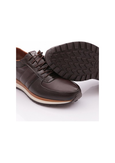 Dgn 810 Erkek Sneakers Ayakkabi Kahve Rugan