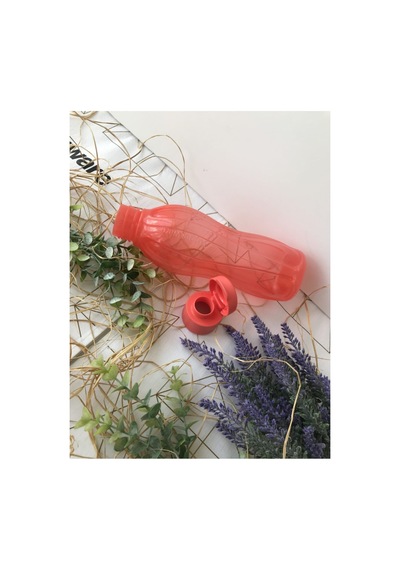 Tupperware Eko Şişe 500ml Kolay Kapak Uçuk Kırmızı
