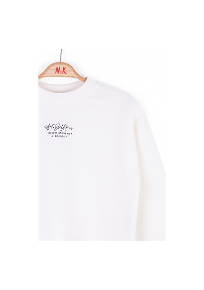 Xo Kids Kız Çocuk Sweatshirt 8-14 Yaş 37319 Ekru