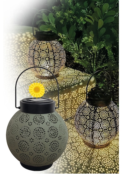 Greentech Güneş Enerjili Dekoratif Led Fener / Askılı Bahçe Feneri / Bahçe Dekorasyon Feneri / GT-SL25G