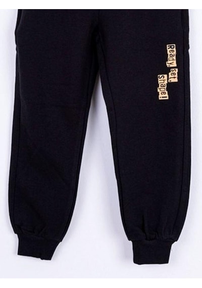 Nk Kids Erkek Çocuk Pamuklu Bel Paça Lastikli Fermuar Cepli Pantolon-14730 Sıyah - Turuncu Nk Kids Erkek Çocuk Pamuklu Bel Paça Lastikli Fermuar Cepli Pantolon-14730 Sıyah - Turuncu