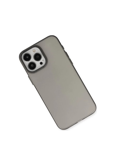 Apple iPhone Uyumlu  15 Pro Uyumlu Kılıf Modos Metal Kapak - Siyah