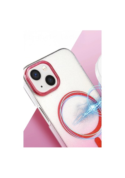Apple iPhone Uyumlu, 15 Plus Glossy Magsafe Kapak - Mor