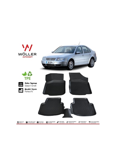 Volkswagen Bora Paspas 1999 2005 Arası 3d Havuzlu Paspas