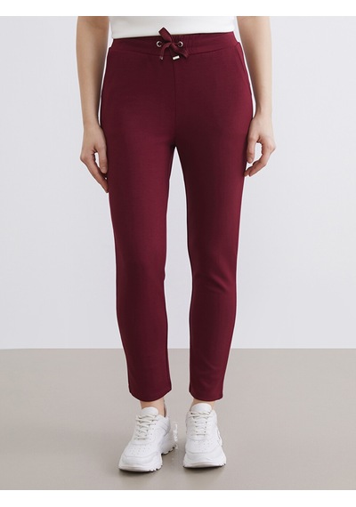 Lcwaıkıkı Basic Bordo Beli Lastikli Soft Touch Kadın Eşofman Altı