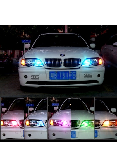 Kumandalı Rgb T10 Park Ledi Far Ledi Renkli Park Ampulü T10 Park Ledi