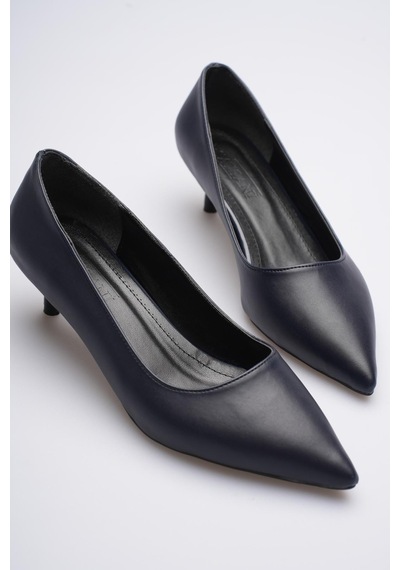 Esatsani Lacivert Deri Sivri Burun Alçak Topuk 4 Cm Stiletto Dores Kadın Ayakkabı Lacivert Deri Esatsani Lacivert Deri Sivri Burun Alçak Topuk 4 Cm Stiletto Dores Kadın Ayakkabı Lacivert Deri