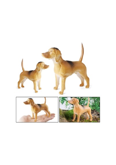 4 Parça Köpekler Figür Oyun Seti Poodle Cocker Dalmaçyalı Labrador Hayvan Figürü