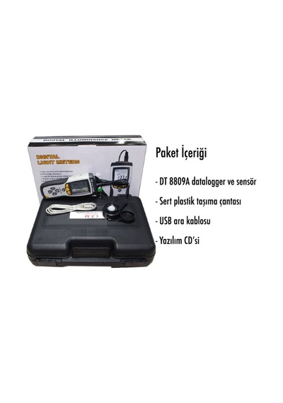 Cem Dt8809A Işık Şiddeti Kayıt Cihazı Datalogger