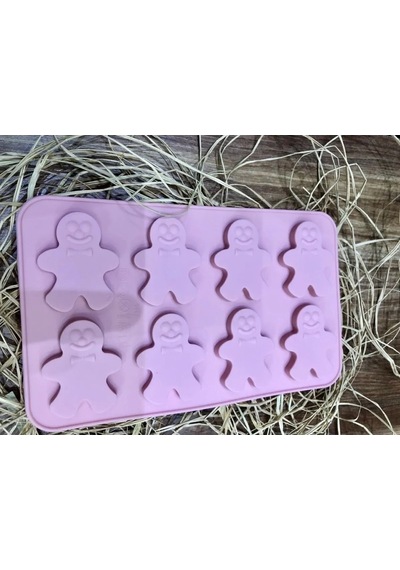 Silikon Gingerman Desenli Kurabiye Çikolata Kalıbı Goldcakes