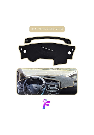 Kıa Ceed 2013-2019 Torpido Örtüsü Güneşten, Isıdan, Çatlamadan Korur Oto Aksesuar Tc85