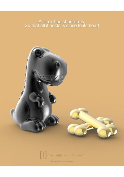 Metalmorphose Dino & Kemik Anahtarlık