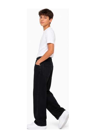 İrem Çocuk Giyim Erkek Çocuk Baggy Model Fermuar Kapamalı Bel Lastik Ayarlamalı Siyah Renk Kot Pantolon Siyah İrem Çocuk Giyim Erkek Çocuk Baggy Model Fermuar Kapamalı Bel Lastik Ayarlamalı Siyah Renk Kot Pantolon Siyah