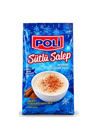 Poli Sütlü Salep Aromalı Sıcak İçecek Tozu 250 Gr Pratik Ve Lezzetli Toz İçecek 250 G