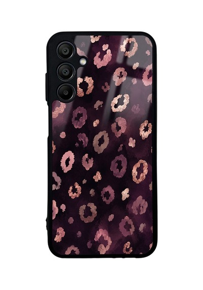 Galaxy A15 Kılıf Kamera Korumalı Desenli Zore Lusi Kapak - Pembe Leopar -