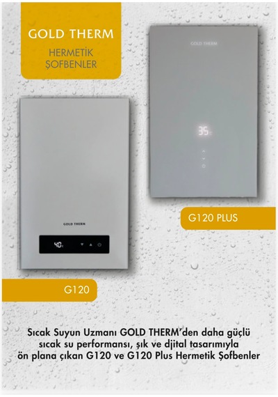 Goldterm Gold Therm G120 Hermetik Şofben