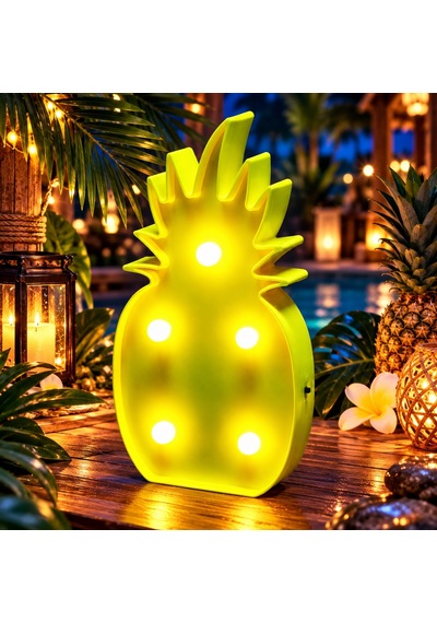 Led Işıklı Ananas Yılbaşı Ağacı Dekorları Gün Işığı Led Işıklı Anans Pıneapple Led Light Sabit Yanar Diğer