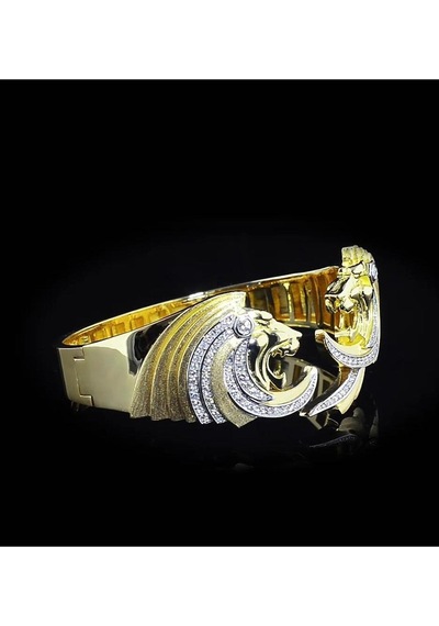 1.51 Karat Pırlanta Aslan Kelepçe Sarı